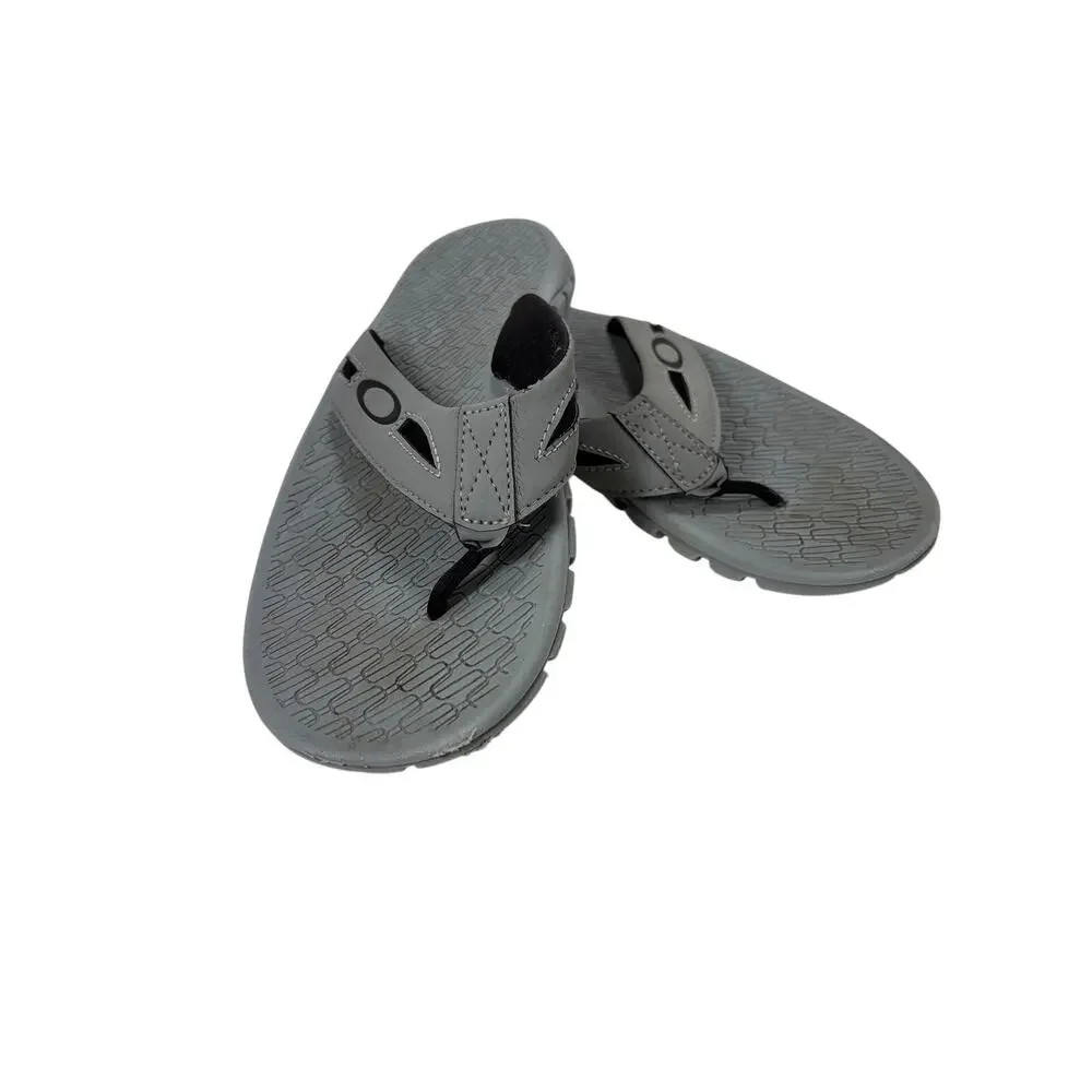 Oakley Operative 2.0 Sandals Mens Size 7 Gray Flip Flops Thong Beach Summer